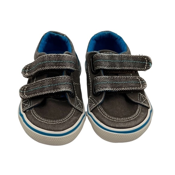 Sperry Top Sider Gray Blue Halyard H&L Boat Shoe Sneakers Size 5 Toddler - Picture 3 of 8